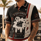 PREMIUM 5SOS EMBOSS POLO SHIRT HQH