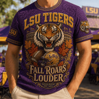 PREMIUM LSU 3D EMBOSS SHIRT TTNL