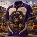 PREMIUM LSU EMBOSS POLO SHIRT HQH