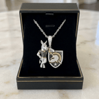 ABK Solid Gold Chain with Diamond Pendant HTTT