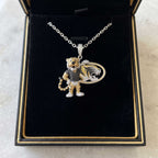 MSTG Solid Gold Chain with Diamond Pendant HTTT