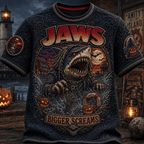 PREMIUM JAWS 3D EMBOSS SHIRT NTVA