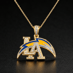 LAC Solid Gold Chain with Diamond Pendant BMD