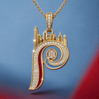 PPP Solid Gold Chain with Diamond Pendant BMD
