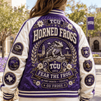 PREMIUM TCU SATIN BASEBALL JACKET NTNA