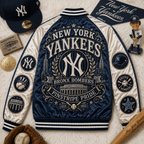 PREMIUM NYY SATIN BASEBALL JACKET NTNA