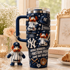 NYY 40oz Tumbler With Handle DNBN