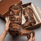 TLH WESTERN COWBOY BOOTS HTTT