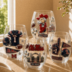 OMR Stemless Glass Cup Set TMH