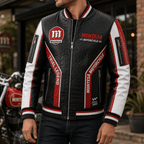 Premium MON Leather Zipper Jacket TNSM