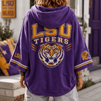 Premium LSU Short Sleeve Hoodie NVH