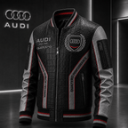 Premium AUD Leather Zipper Jacket TNSM