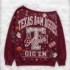 TAMA 3D SHOULDER RHINESTONE SWEATSHIRT NTKO