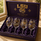 Premium LSU Wine Glass Cup NHVH