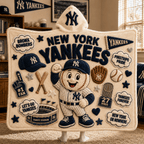 Premium NYY Hooded Blanket BMD