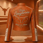 Premium TLS Cropped Leather Zipper Jacket TNSM