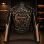 Premium HLDV Cropped Leather Zipper Jacket TNSM