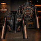 Premium HLDV Cropped Leather Zipper Jacket TNSM