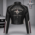 Premium MUST Cropped Leather Zipper Jacket TNSM