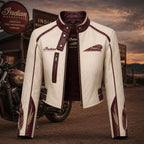 Premium IDMC Cropped Leather Zipper Jacket TNSM