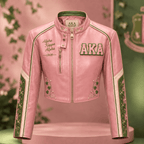 Premium AKA Cropped Leather Zipper Jacket TNSM