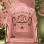 Premium AKA Cropped Leather Zipper Jacket TNSM