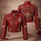 Premium DST Cropped Leather Zipper Jacket TNSM