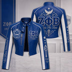 Premium ZPB Cropped Leather Zipper Jacket TNSM