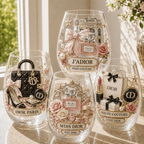 Premium DIOR Wine Glass Cup TTN