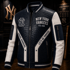 Premium NYY Leather Zipper Jacket TTMH