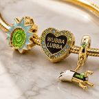 RICKM Gold Charm Bracelet Set BMD