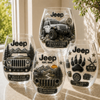 Premium JEEP Wine Glass Cup TTN