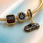AUDI Gold Charm Bracelet Set TTTT