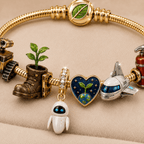 WLLE Gold Charm Bracelet Set TMH