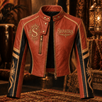 Premium SKRA Cropped Leather Zipper Jacket TTMH