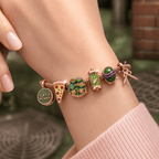 NJT Rose Gold Charm Bracelet Set TTTT