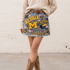MWR Embellished Denim Skirt NTKO