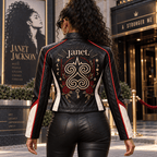 Premium JNJS Cropped Leather Zipper Jacket PVNA
