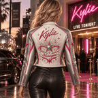 Premium KLMG Cropped Leather Zipper Jacket PVNA