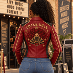Premium CKK Cropped Leather Zipper Jacket PVNA