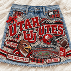UTUT Embellished Denim Skirt NTKO