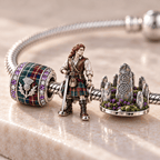 OLD Silver Charm Bracelet Set HQH
