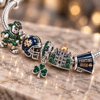 NDFI Silver Charm Bracelet Set NTTB