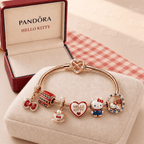 HLKT Rose Gold Charm Bracelet Set TMH