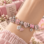 YG Silver Charm Bracelet Set TTN