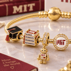 MIT Gold Charm Bracelet Set VTH