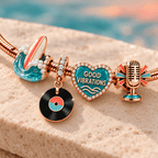 TBY Rose Gold Charm Bracelet Set TMH
