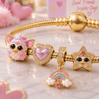 FURB Gold Charm Bracelet Set VTH