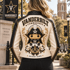 Premium VDBC Cropped Leather Zipper Jacket PVNA