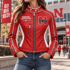 Premium NCH Cropped Leather Zipper Jacket PVNA